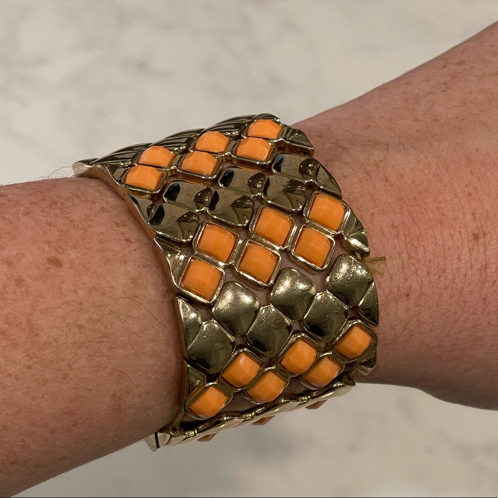 ALDO Coral & Gold Cuff